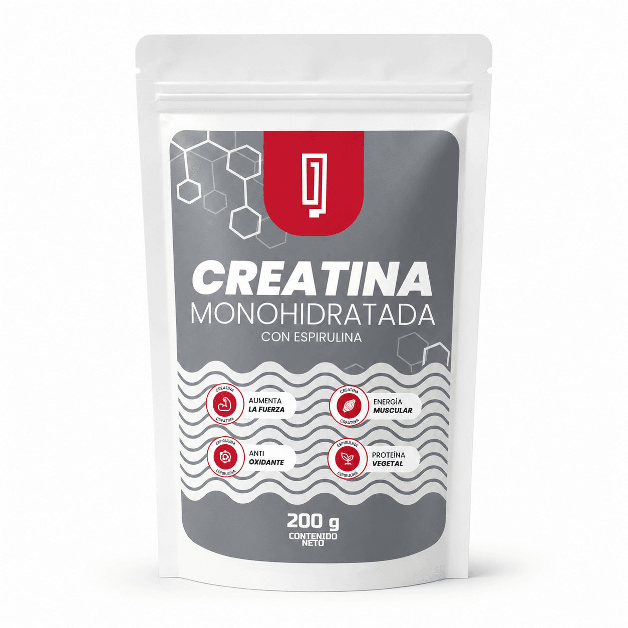 Creatina monohidratada con espirulina