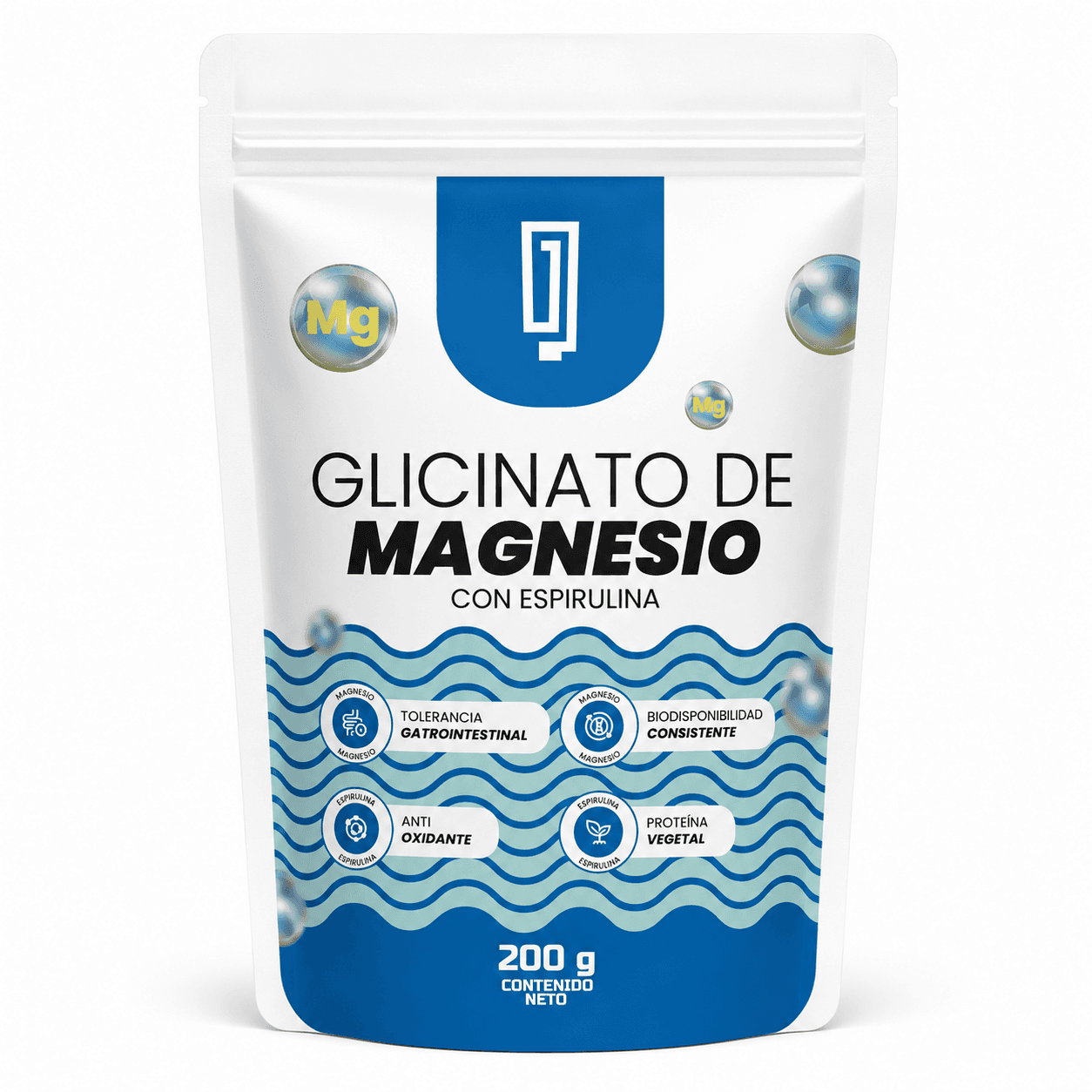 Glicinato de magnesio con espirulina