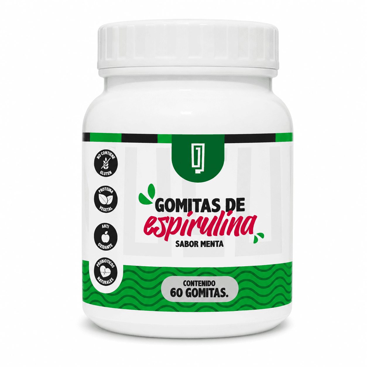 Gomitas con espirulina, moringa y te verde